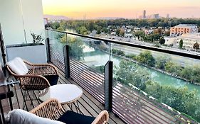 Sunrise Above Sky With Rooftop Pool